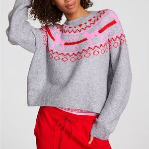 VS Pink x LoveShackFancy Patterned Women's Sweater NWT